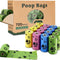 Biodegradable Dog Poop Bags: 720 Bags Extra Thick Strong Leak Proof Dog Waste Bags for Dogs with 1 Dispenser (4 Mixed Colors Green Blue Yellow Pink) -Scented